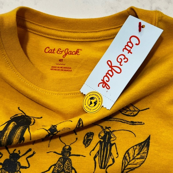 Cat & Jack Golden Insect Graphic Tee - Picture 3 of 6